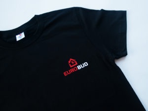 T-shirt z nadrukiem logo firmy