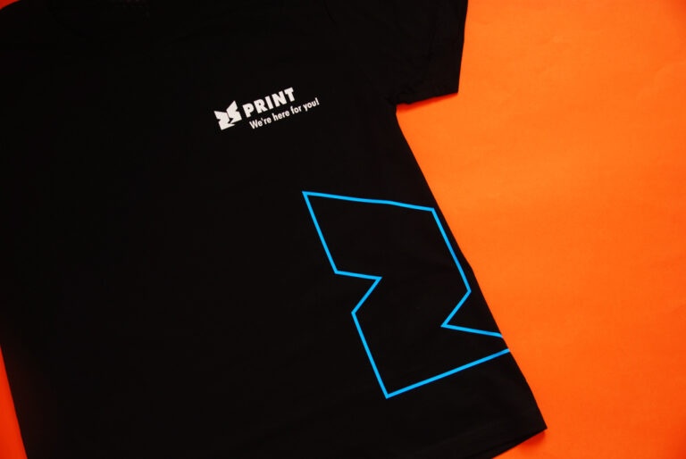 Nadruk flex na t-shircie