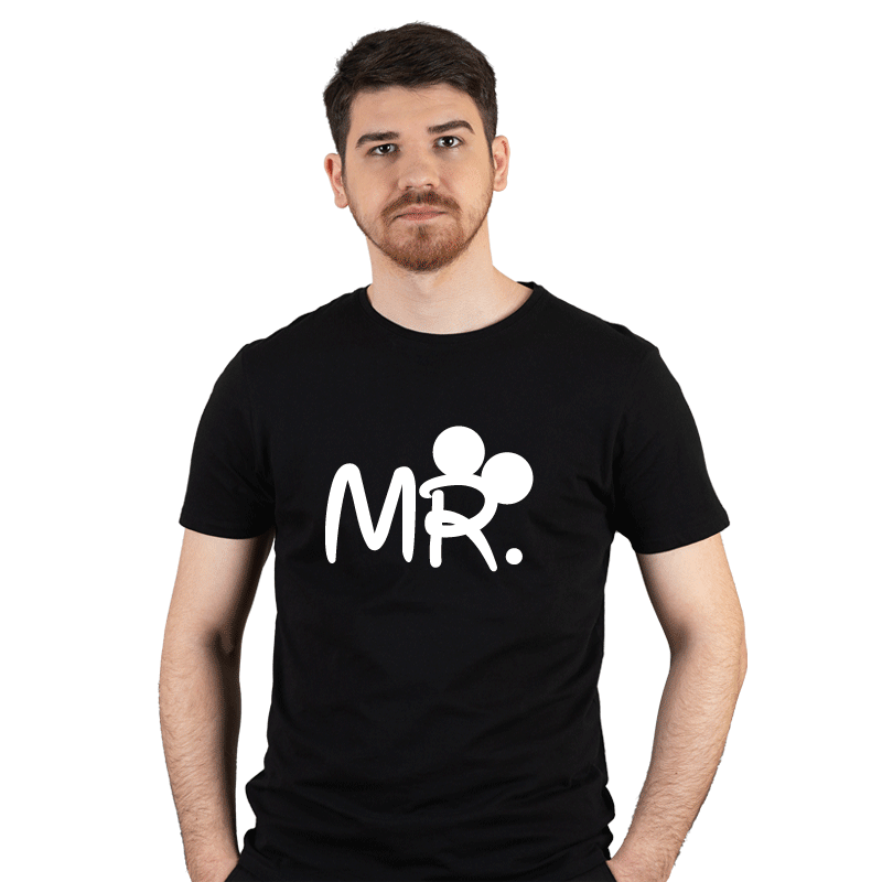 Koszulka męska z nadrukiem Mr Mickey - zdjęcie modela