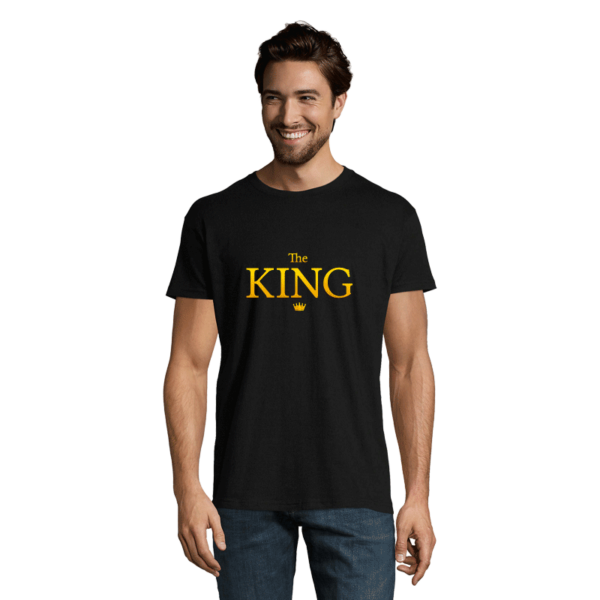 Koszulka the King czarna, zdjęcie modela